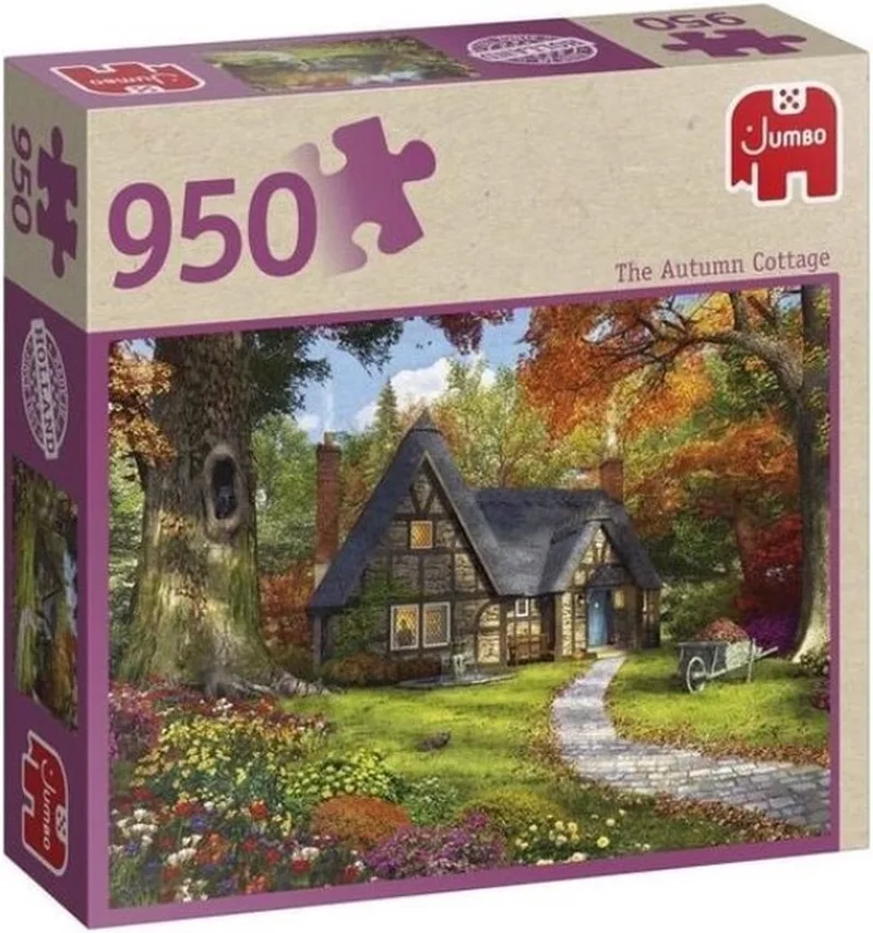 Premium Collection Puzzel The Autumn Cottage - Legpuzzel - 950 stukjes van Jumbo, editie Meerkleurig – doos