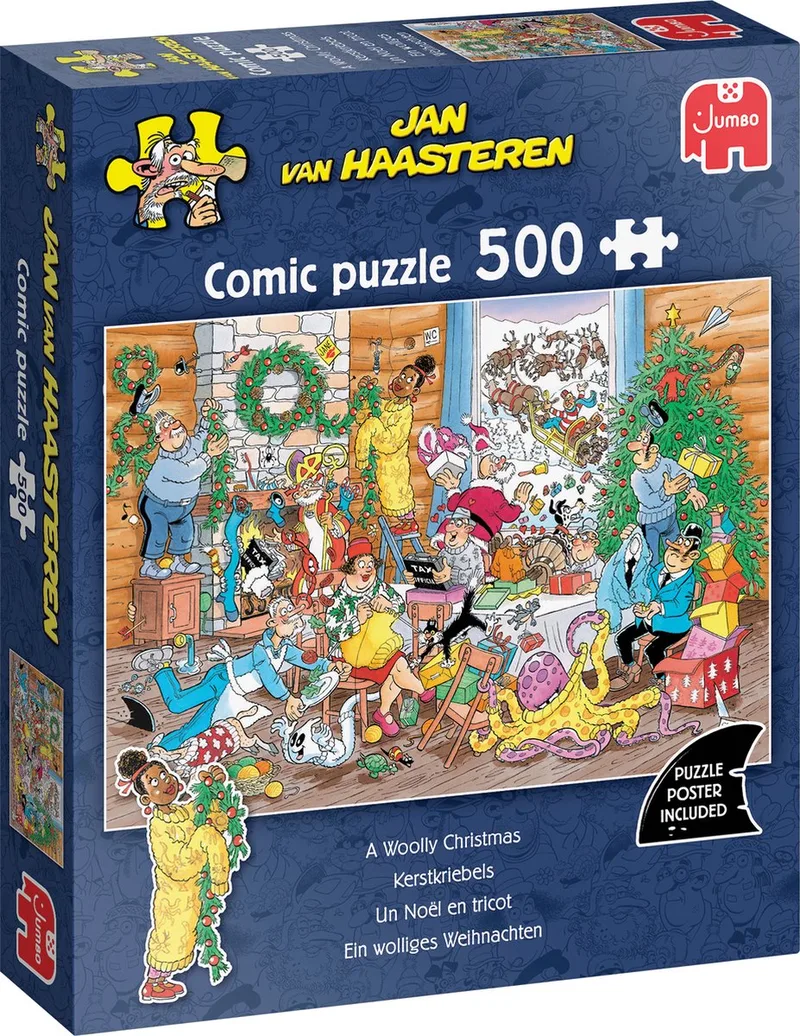 puzzel 500 stukjes kerst puzzel JvH Kerstkriebels. de Jumbo, édition Multicolore – boîte