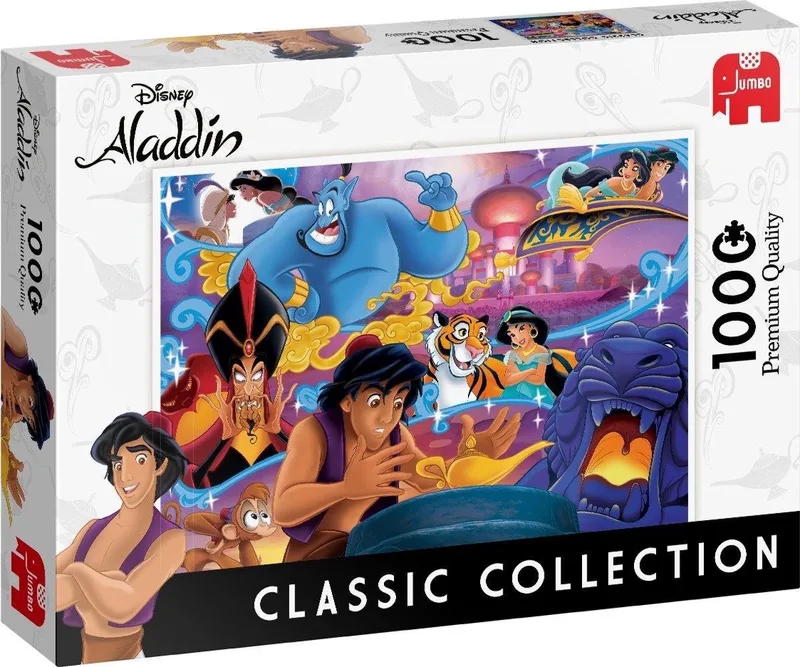 Puzzel Disney Classic Collection Aladdin - Legpuzzel - 1000 stukjes from Jumbo, Multicolour edition – box