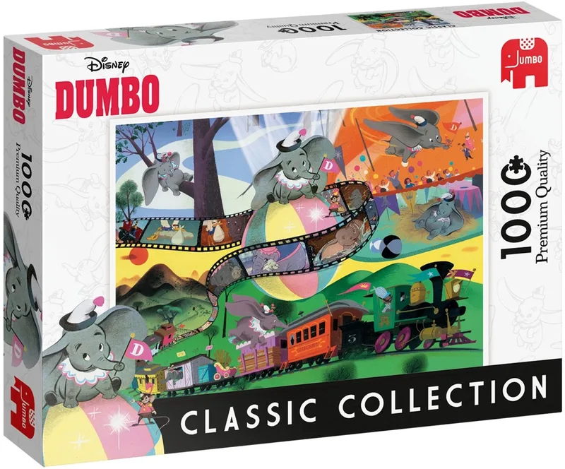 Puzzel Disney Classic Collection Dumbo - Legpuzzel - 1000 stukjes de Jumbo, édition Multicolore – boîte