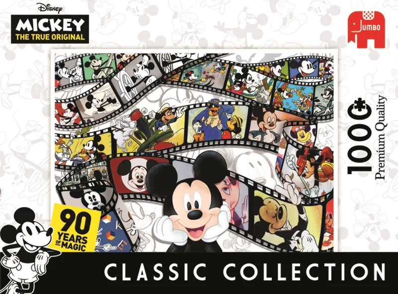 Puzzel Disney Classic Collection Mickey Mouse 90th Anniversary - Legpuzzel - 1000 stukjes from Jumbo – box