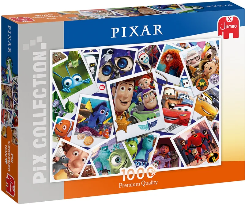Puzzel Disney Pix Collection Pixar - Legpuzzel - 1000 stukjes van Jumbo, editie Meerkleurig – doos