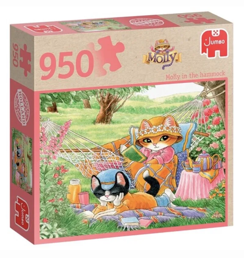 puzzel Francien - Molly in de hangmat - 950 stukjes - Legpuzzel from Jumbo, Multicolour edition – box