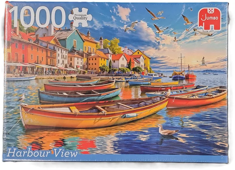Puzzel Harbour View 1000 stukjes van Jumbo, editie Blauw – doos