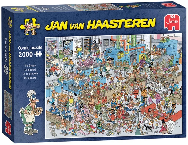 puzzel Jan van Haasteren De Bakkerij 2000 stukjes landschap. van Jumbo, editie Meerkleurig – doos