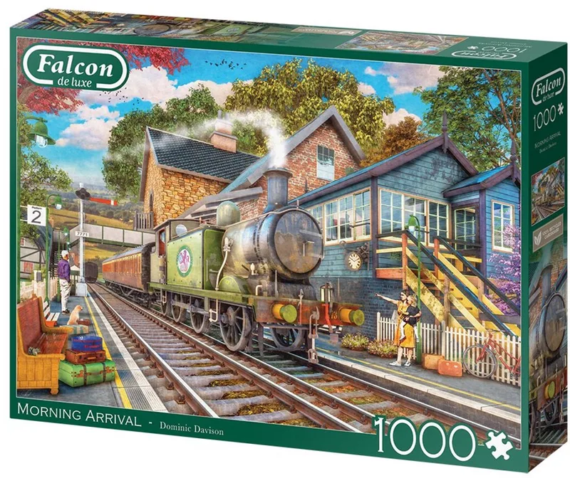 puzzel Morning Arrival 1000 stukjes landschap. von Jumbo, Ausgabe Mehrfarbig – Schachtel