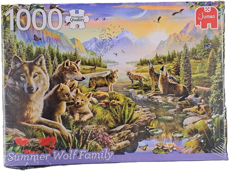 Puzzel Summer Wolf Family 1000 stukjes from Jumbo – box