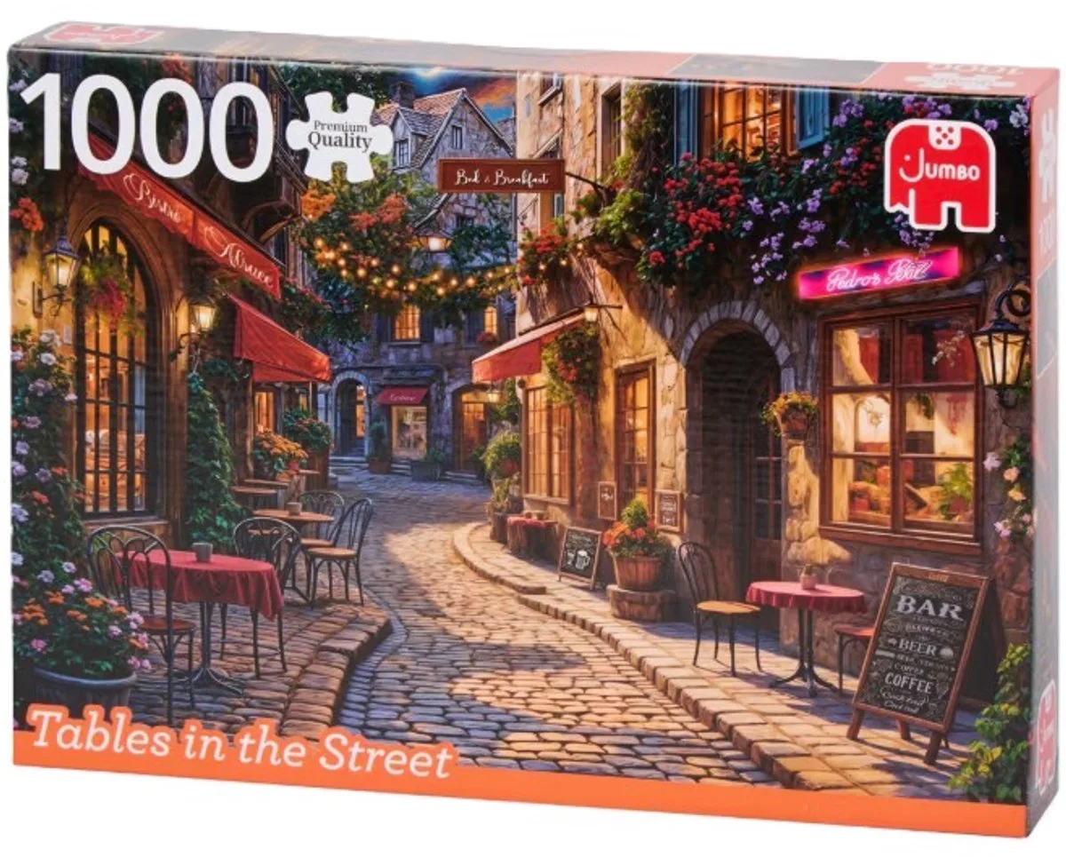 Puzzel Tables in the Street 1000 stukjes van Jumbo – doos