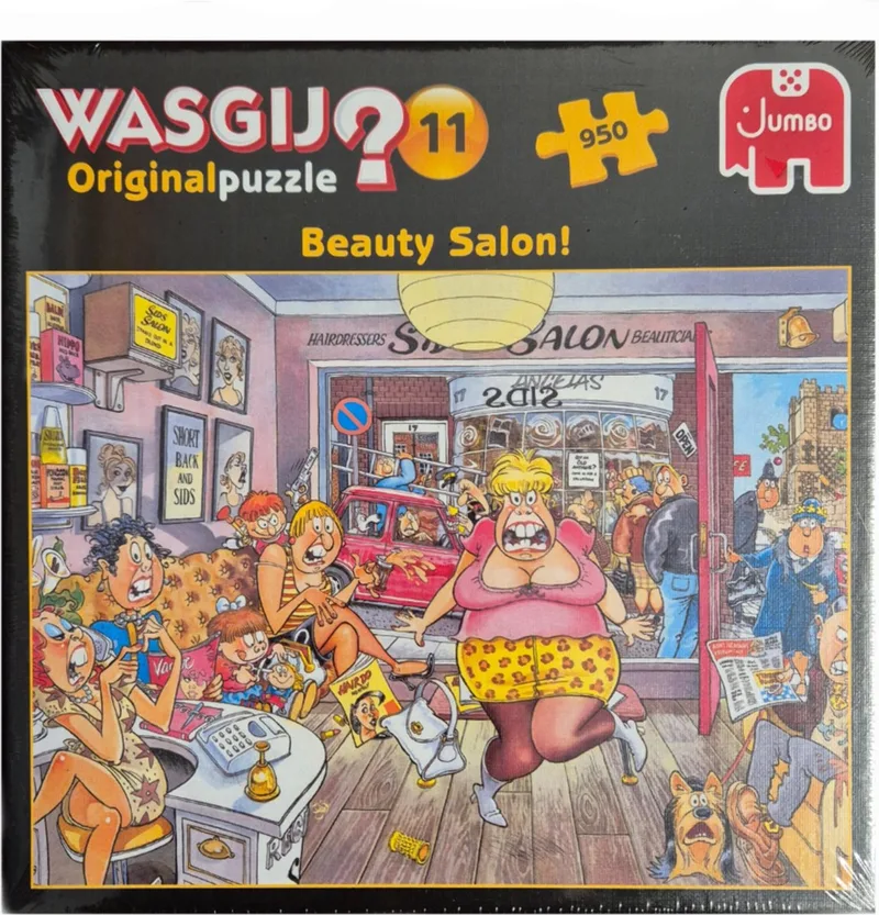 Puzzel - Wasgij 11 - Beauty Salon - 950 stukjes from Jumbo, Multicolour edition – box