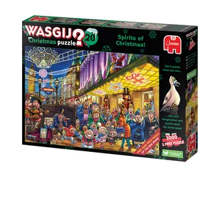 Puzzel Wasgij Christmas 20 - De Geesten van de Kerstmis! 2x1000st (1 puzzle for free) van Jumbo – doos 2 van 2