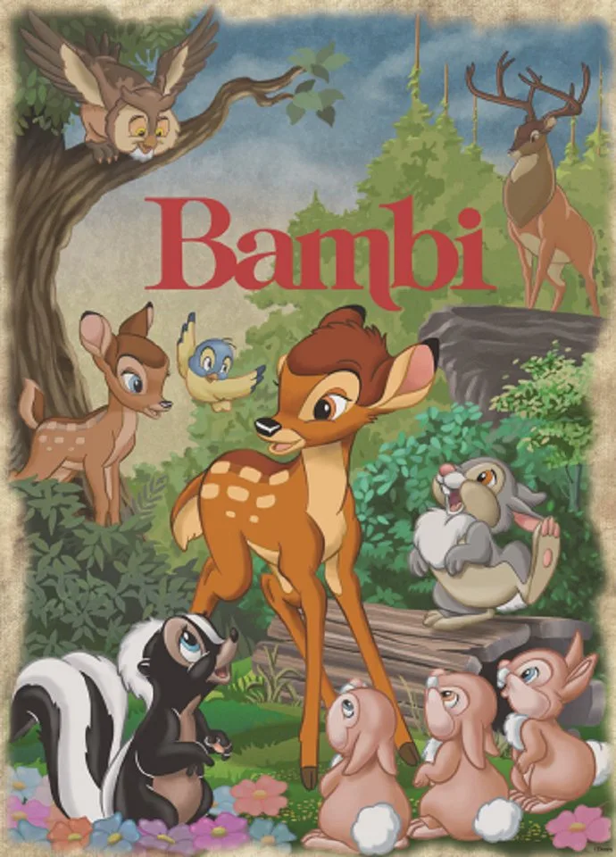 Puzzle Bambi 1000 Teile Disney Classic Collection Puzzle, 1000 Puzzleteile de Jumbo, édition Multicolore – boîte 2 sur 2