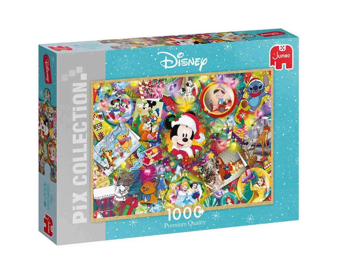 Puzzle Disney Pix Collection Weihnachten 1000 Teile Puzzle, 1000 Puzzleteile von Jumbo, Ausgabe Mehrfarbig – Schachtel