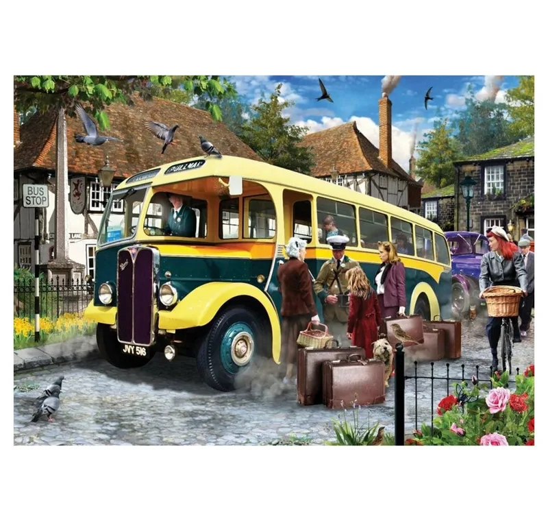 Puzzle FALCON Puzzle Stihnout Bus 500 Teile, Puzzleteile from Jumbo – box