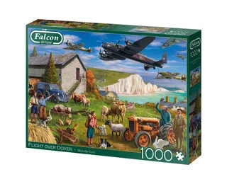 Puzzle Flug über Dover 1000 Teile Puzzle, 1000 Puzzleteile, Made in Europe de Jumbo, édition Multicolore – boîte 2 sur 3