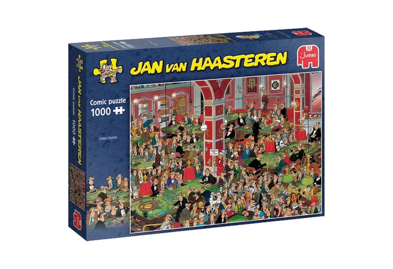 Puzzle Jan van Haasteren Crazy Casino 1000 Teile Puzzle, 1000 Puzzleteile from Jumbo, Multicolour edition – box