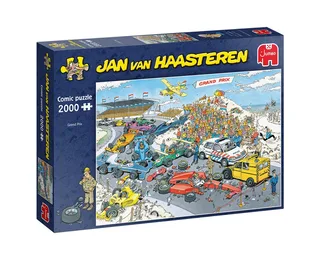 Puzzle Jan van Haasteren Das Autorennen - Der Start 2000 Teile Puzzle, 2000 Puzzleteile from Jumbo, Multicolour edition – box 1 of 2