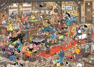 Puzzle Jan van Haasteren Die Hundeschau 1000 Teile Puzzle, 1000 Puzzleteile, Made in Europe van Jumbo, editie Meerkleurig – doos 2 van 2