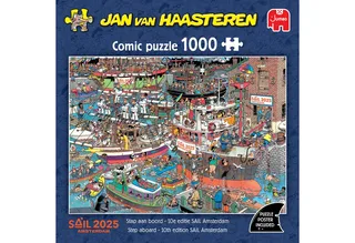 Puzzle Jan van Haasteren, SAIL Amsterdam, 1000 Teile Puzzle, 1000 Puzzleteile van Jumbo, editie Meerkleurig – doos 4 van 4