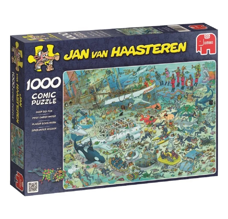 Puzzle Jan van Haasteren Unterwasserwelt 1000 Teile Puzzle, 1000 Puzzleteile de Jumbo, édition Multicolore – boîte