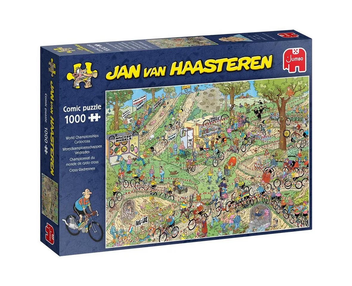 Puzzle Jumbo 19174 Jan van Haasteren Cross-Radrennen 1000 Teile Puzzle, 1000 Puzzleteile von Jumbo, Ausgabe Mehrfarbig – Schachtel