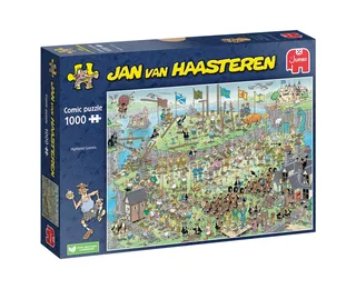 Puzzle Jumbo 20069 Jan van Haasteren Highland Games 1000 Teile Puzzle, 1000 Puzzleteile de Jumbo, édition Multicolore – boîte 1 sur 4