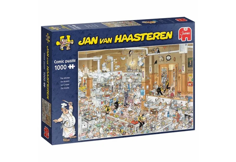 Puzzle Jumbo Spiele 1119800103 Jan van Haasteren Die Küche 1000 Teile Puzzle, 1000 Puzzleteile de Jumbo, édition Multicolore – boîte 1 sur 2