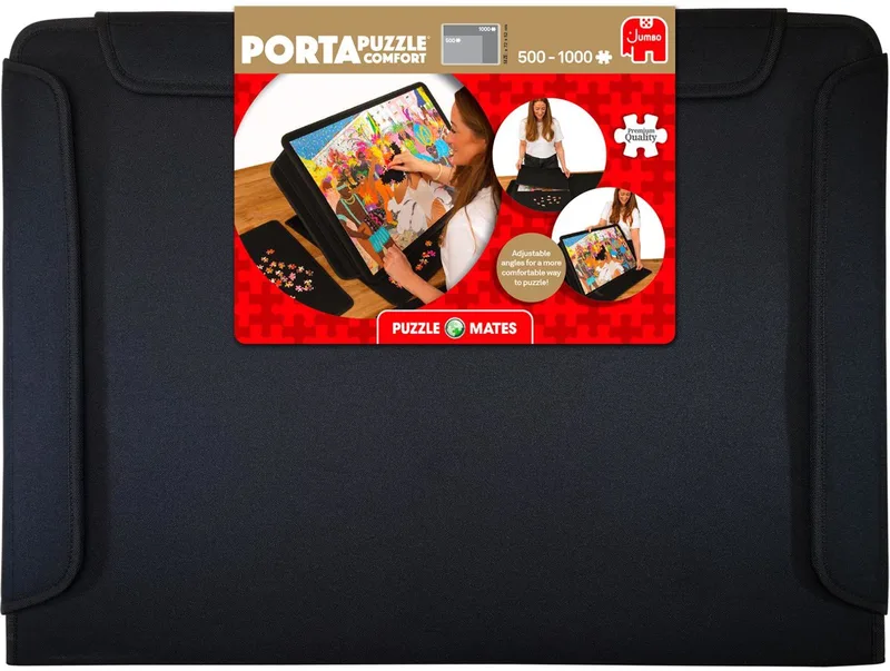 Puzzle Mates - Portapuzzle Comfort - tot 1000 stukjes - Verstelbare puzzelmat fra Jumbo, Flerfarvet-udgave – æske