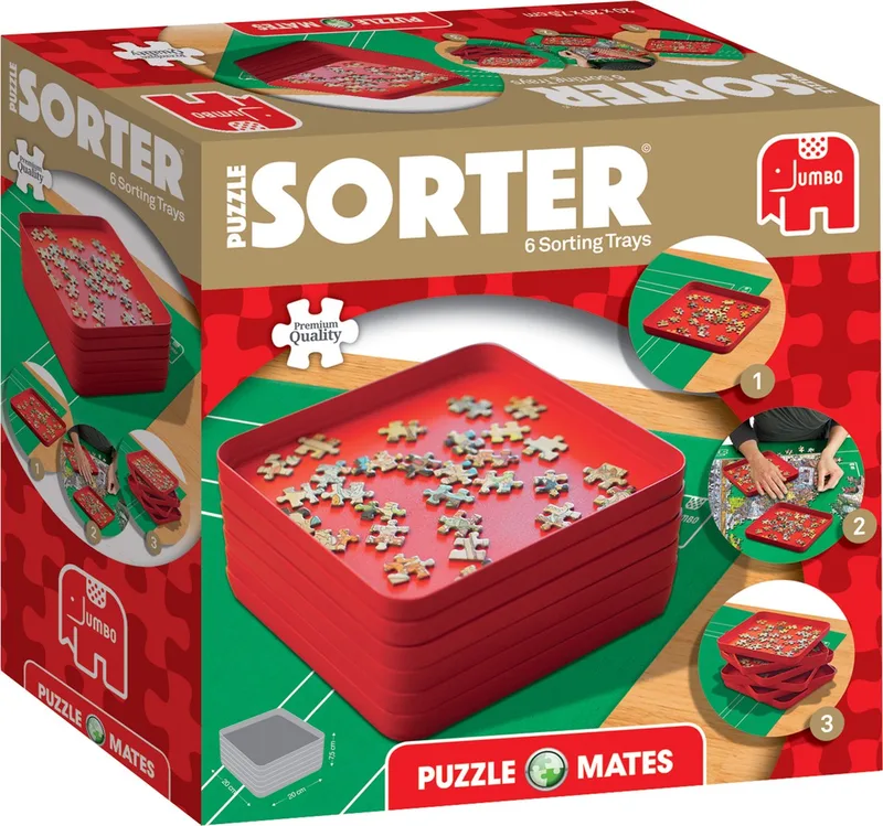 Puzzle Mates - Puzzel Sorteer from Jumbo, Black edition – box