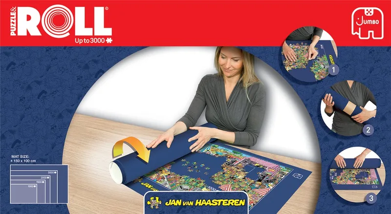 Puzzle & Rol - Puzzelmat - Tot 3000 stukjes – exclusief puzzel from Jumbo, Multicolour edition – box
