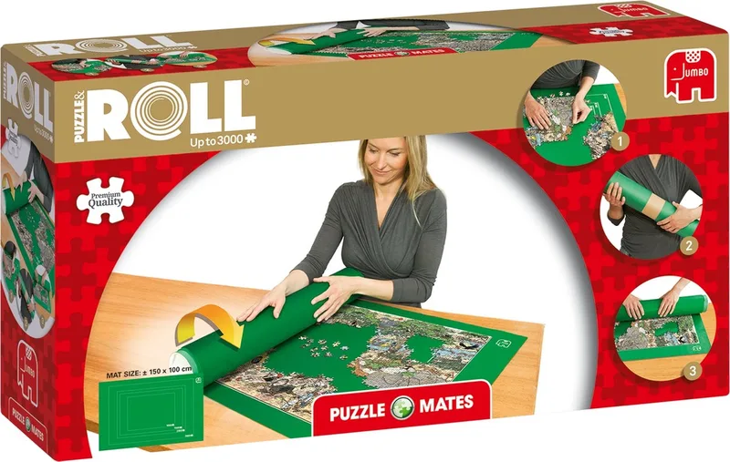 Puzzle & Roll Puzzelrol 1000 tot 3000 Stukjes - 150x100cm - Puzzelmat from Jumbo, Multicolour edition – box