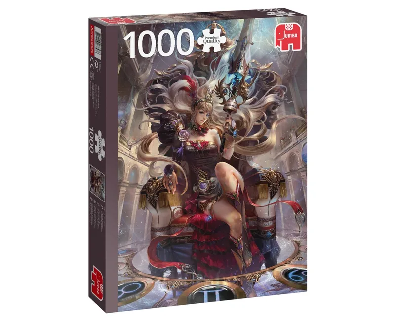 Puzzle Tierkreis-Königin 1000 Teile Puzzle, 1000 Puzzleteile, Made in Europe de Jumbo, édition Multicolore – boîte