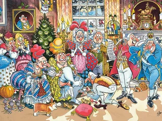 Puzzle Wasgij Christmas 2 Wahre Liebe 950 Teile Puzzle, 950 Puzzleteile fra Jumbo, Flerfarvet-udgave – æske 2 af 4