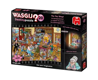 Puzzle Wasgij Destiny 20 Das Spielzeuggeschäft! 1000 Teile Puzzle, 1000 Puzzleteile, Made in Europe fra Jumbo, Flerfarvet-udgave – æske 2 af 2