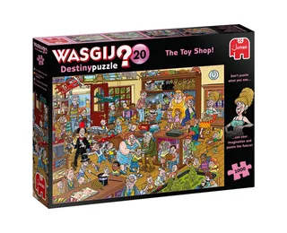 Puzzle Wasgij Destiny 20 Das Spielzeuggeschäft! 1000 Teile Puzzle, 1000 Puzzleteile, Made in Europe fra Jumbo, Flerfarvet-udgave – æske 1 af 2