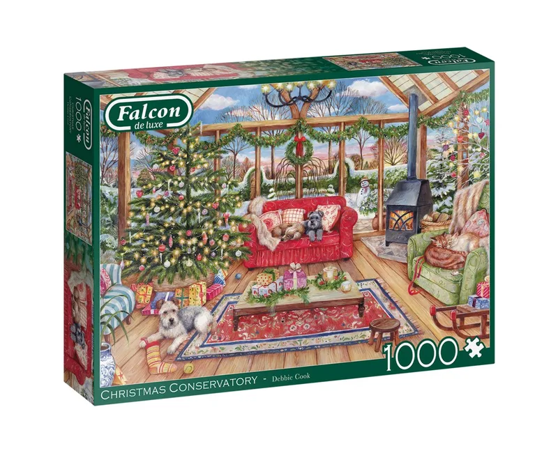 Puzzle Weihnachtskonservatorium 1000 Teile Puzzle, 1000 Puzzleteile, Made in Europe de Jumbo, édition Multicolore – boîte 1 sur 2
