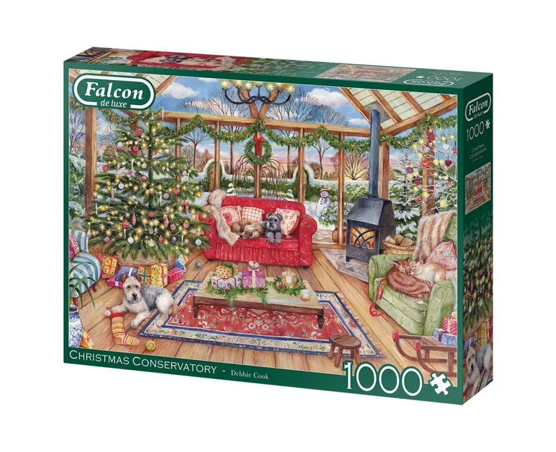 Puzzle Weihnachtskonservatorium 1000 Teile Puzzle, 1000 Puzzleteile, Made in Europe de Jumbo, édition Multicolore – boîte 2 sur 2