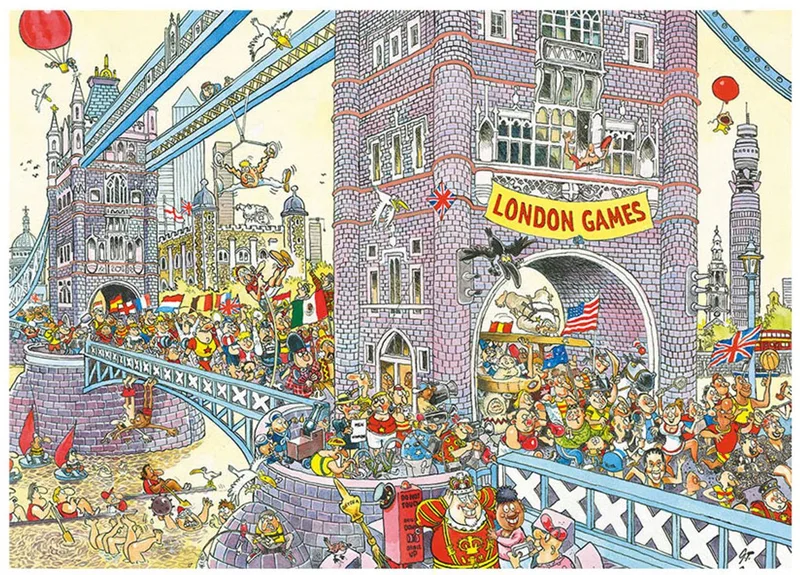 Retro Mystery 8 - De Laatste Horde! - 1000 stukjes puzzel - Legpuzzel volwassenen van Jumbo, editie Meerkleurig – doos 1 van 2