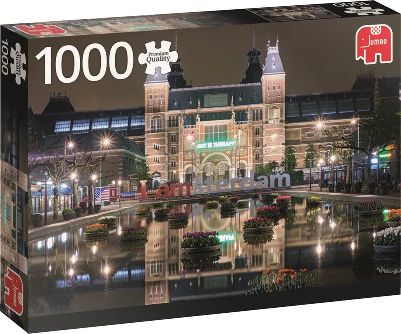 Rijksmuseum By Night 1000pcs from Jumbo, Surf Up CK Print Blue edition – box