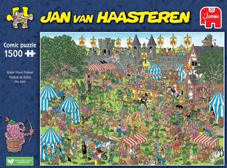 Robin Hood Festival - 1500 stukjes - Puzzel - Legpuzzel de Jumbo, édition Multicolore – boîte 1 sur 2
