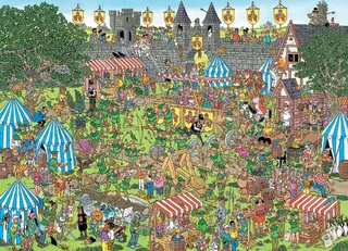 Robin Hood Festival - 1500 stukjes - Puzzel - Legpuzzel de Jumbo, édition Multicolore – boîte 2 sur 2