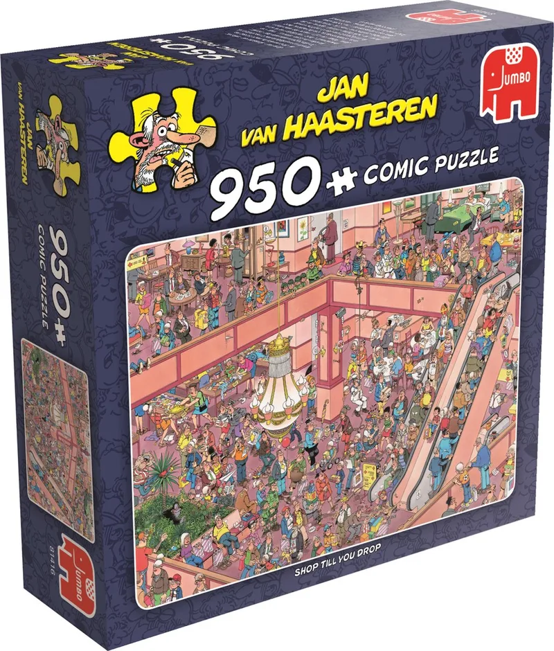 Shop Till You Drop puzzel - 950 stukjes van Jumbo, editie Meerkleurig – doos