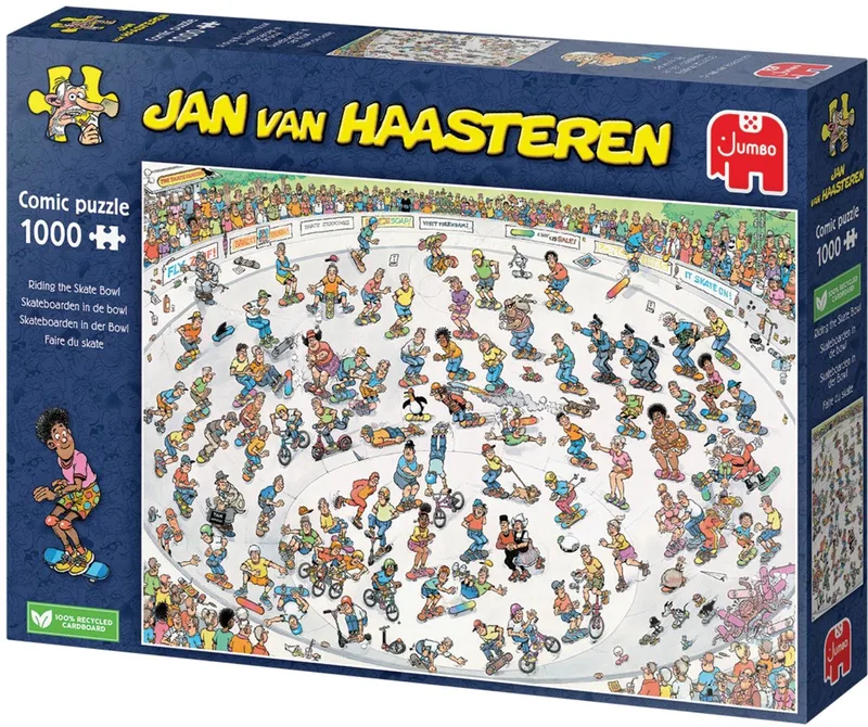 Skateboarden In De Bowl - 1000 stukjes puzzel - Legpuzzel de Jumbo, édition Multicolore – boîte