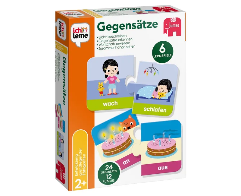 Spiel Jumbo Spiele 19723 ich lerne Gegensätze, Lernspiel, Jumbo Spiele 19723 ich lerne Gegensätze, Lernspiel, Made in Europe från Jumbo, utgåva Bunt – kartong