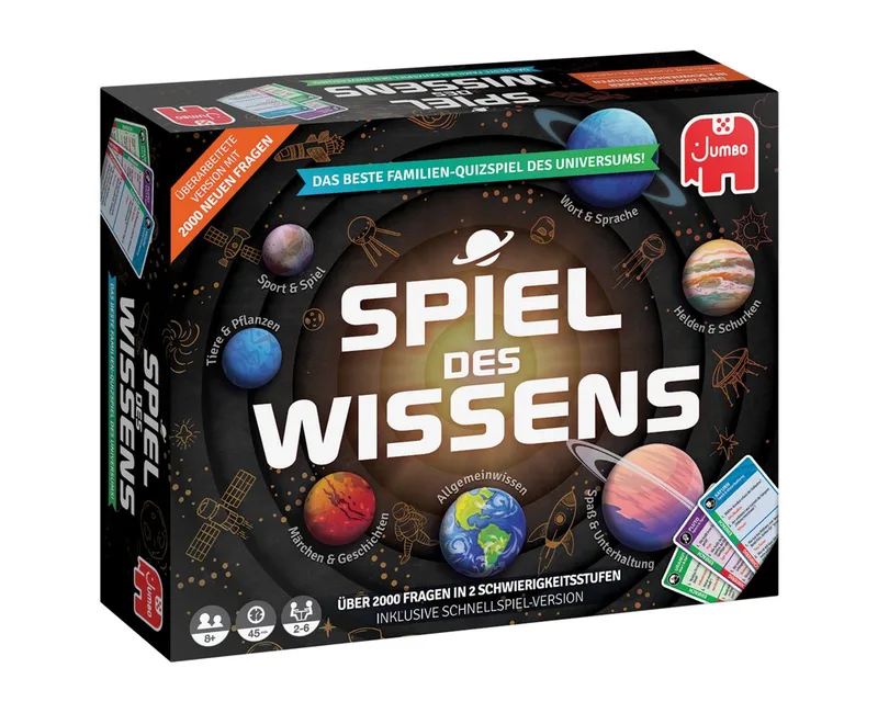Spiel Jumbo Spiele 19907 Spiel des Wissens, Jumbo Spiele19907 Spiel des Wissens, Made in Europe von Jumbo, Ausgabe Bunt – Schachtel