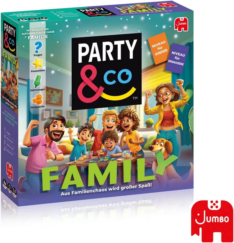 Party & Co Family de Jumbo, édition Multicolore – boîte 1 sur 4