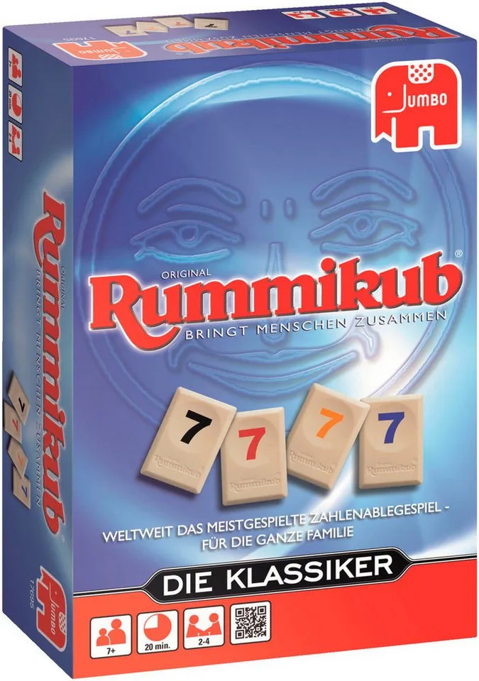 Spiel Rummikub Die Klassiker, Familienspiel de Jumbo, édition Bunt – boîte