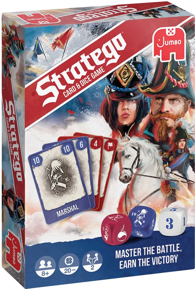Stratego Card & Dice Kaartspel fra Jumbo – æske