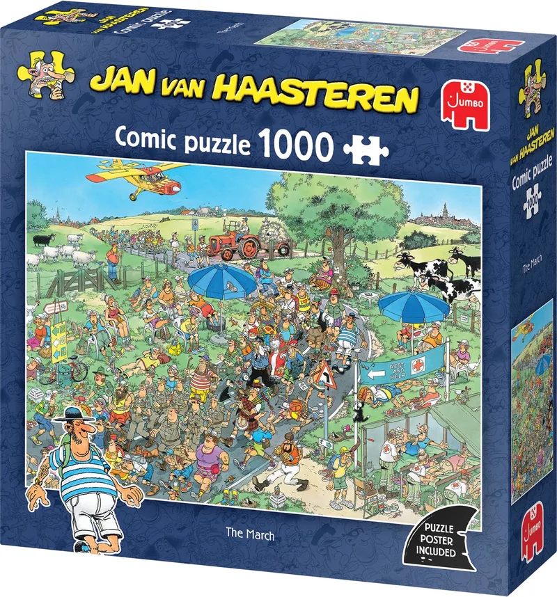 The March - Jan van Haasteren - puzzel van 1000 stukjes van Jumbo – doos