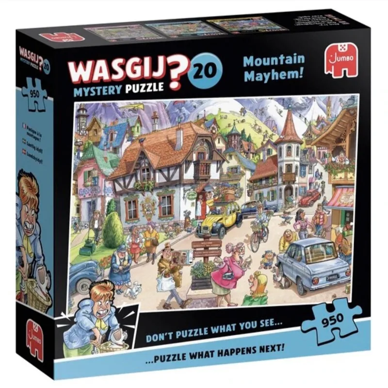 Wasgij 20 Mystery - Vakantie in de Bergen - Legpuzzel - 950 stukjes van Jumbo, editie Meerkleurig – doos