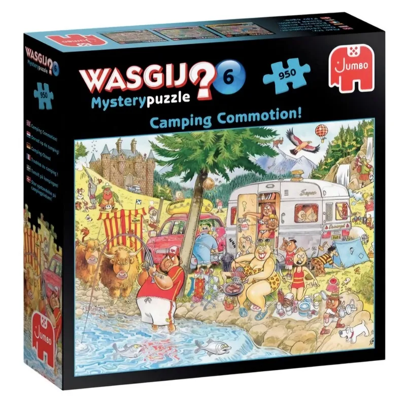 Wasgij? 6 - Mystery Puzzel - Camping Commotion - 950 stukjes - Legpuzzel from Jumbo, Multicolour edition – box